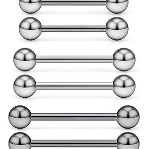 Titanium Piercing Jewelry G23 Nipple Tongue Rings Body Piercing Bars